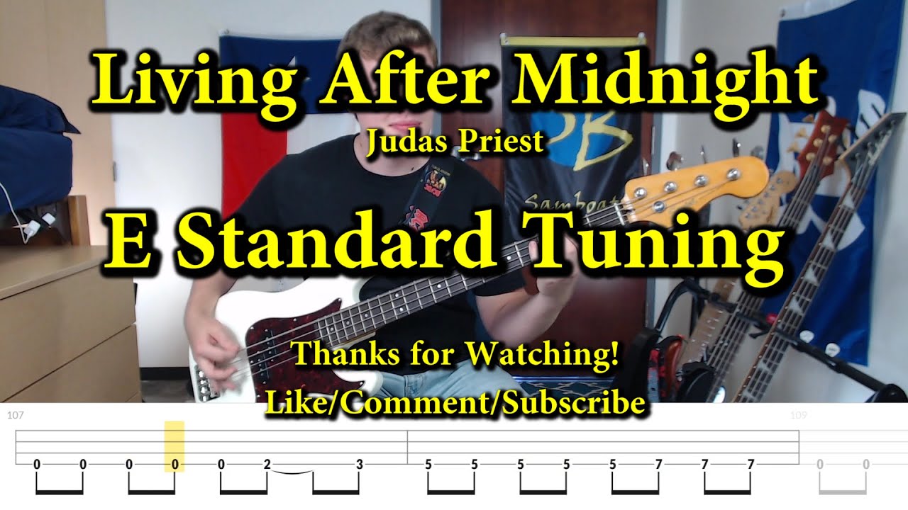 Living After Midnight - Judas Priest (Bass Cover with Tabs)