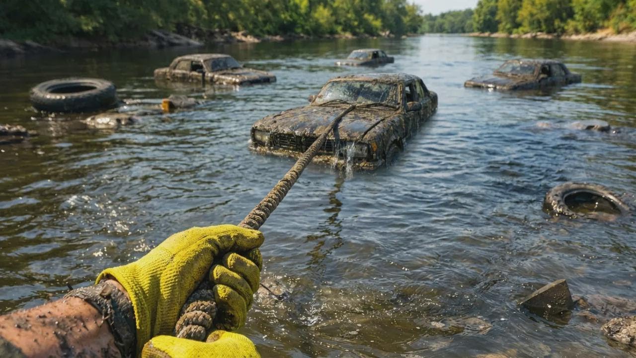 Wir finden gestohlene Autos im Fluss