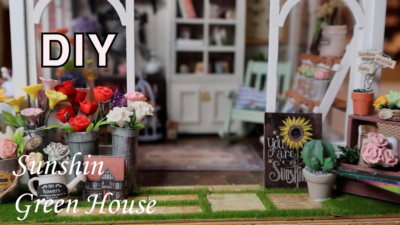 Sunshin Green House l 선샤인 그린 하우스 l DIY Miniature Dollhouse Kit l 미니어처 miniature 쉽게 만들기 l TEMU