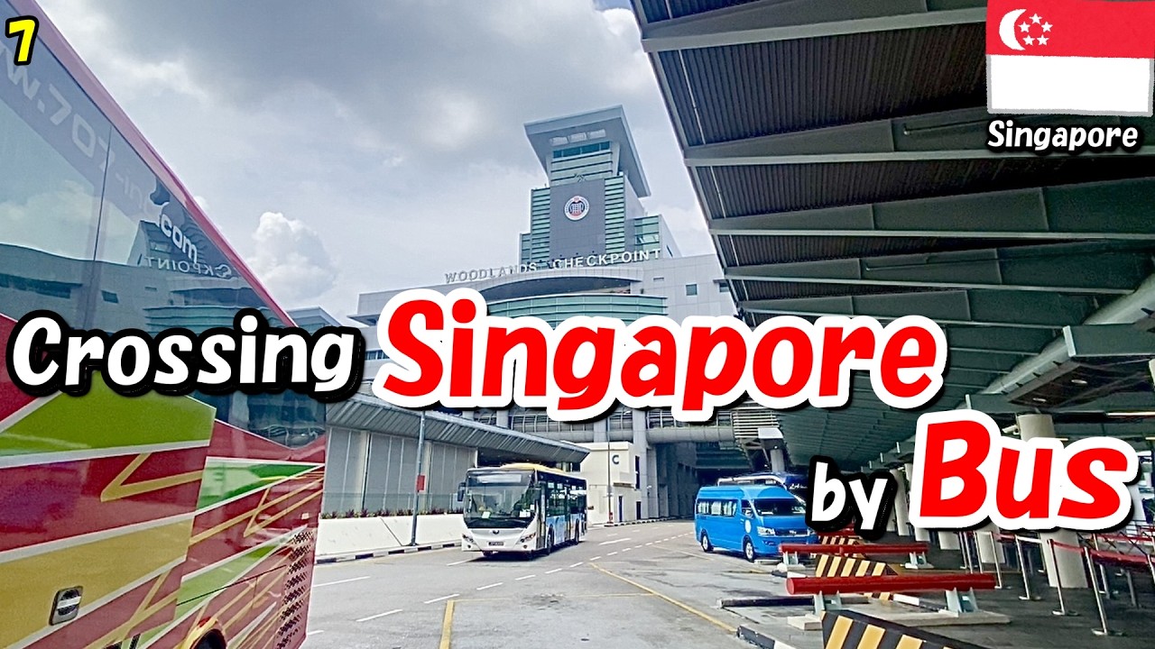 【Malaysia and Singapore trip】ep7 Crossing the border by bus was a thrilling experience.