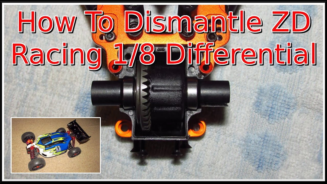 How To Dismantle ZD Racing 1/8 Differential And Shimming Ideas