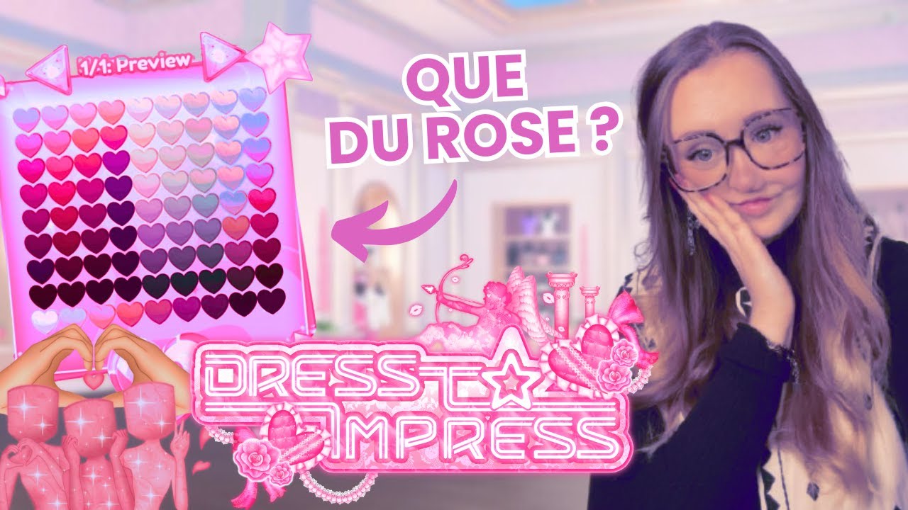 DRESS TO IMPRESS en n'utilisant que du ROSE ! 🩷 (Roblox)