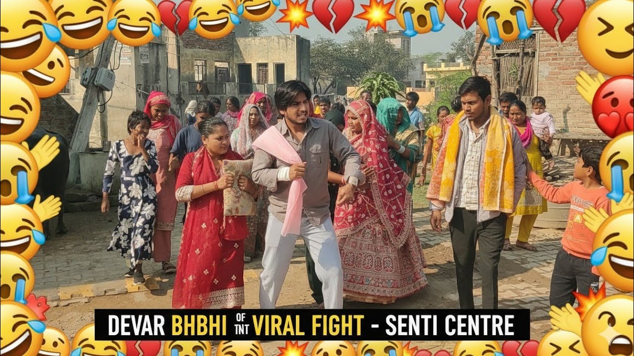 Devar bhabhi ki centre ki viral fight 😊:: bagichi mein Sunday Satta khela 😊