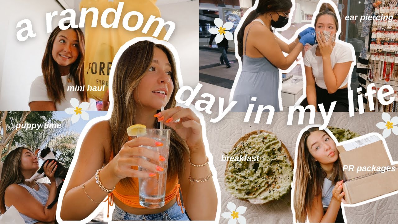 vlog: my go-to breakfast recipe, getting my ears pierced, PR packages, mini haul, & more ⋒