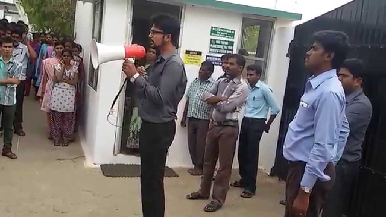 Emergency fire rescue speech to all employees...