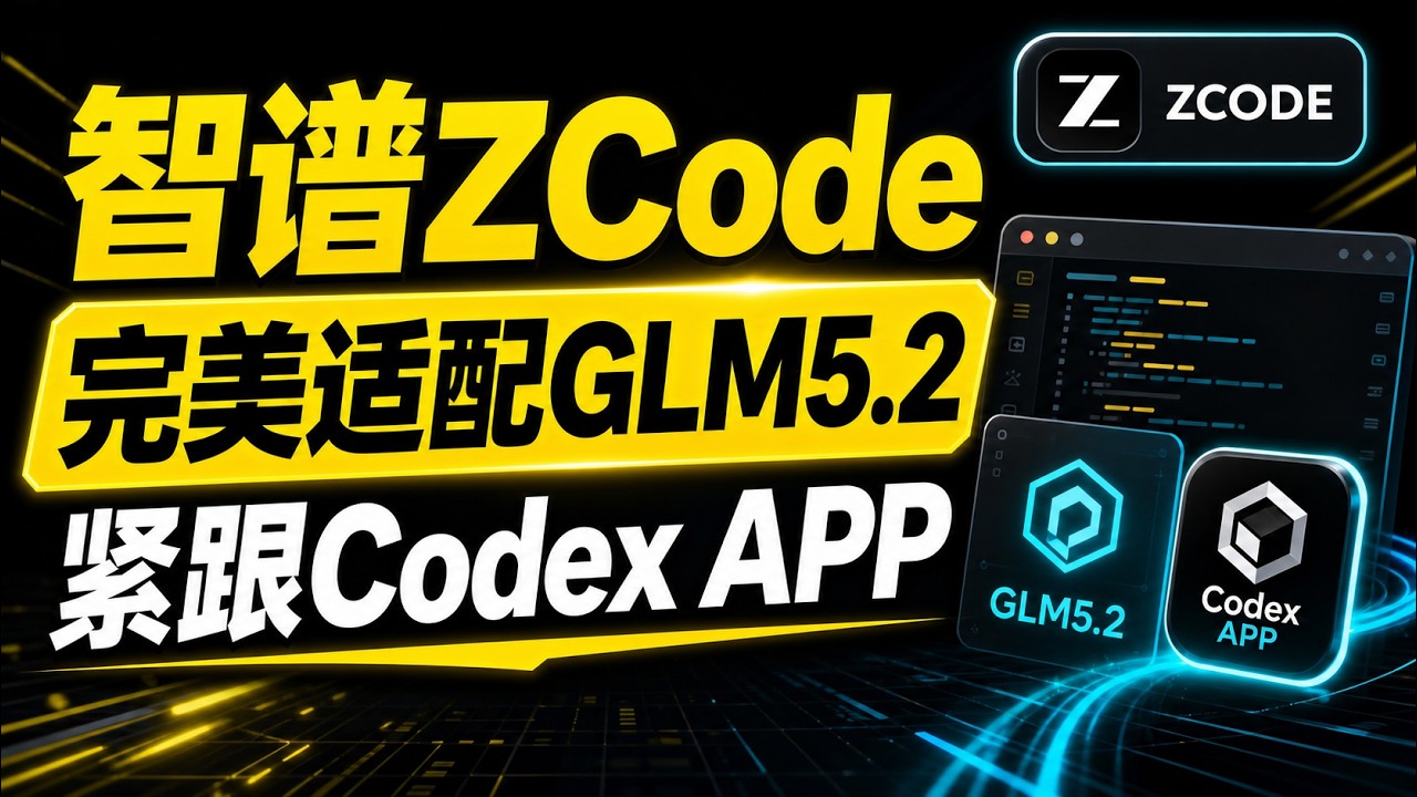 智谱发布AI编程工具ZCode，完美适配GLM 5.2，紧跟Codex APP