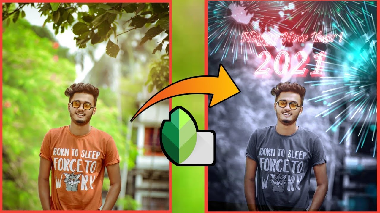 Snapseed Happy New Year Photo Editing Tutorial | Snapseed Photo Editing Background Change