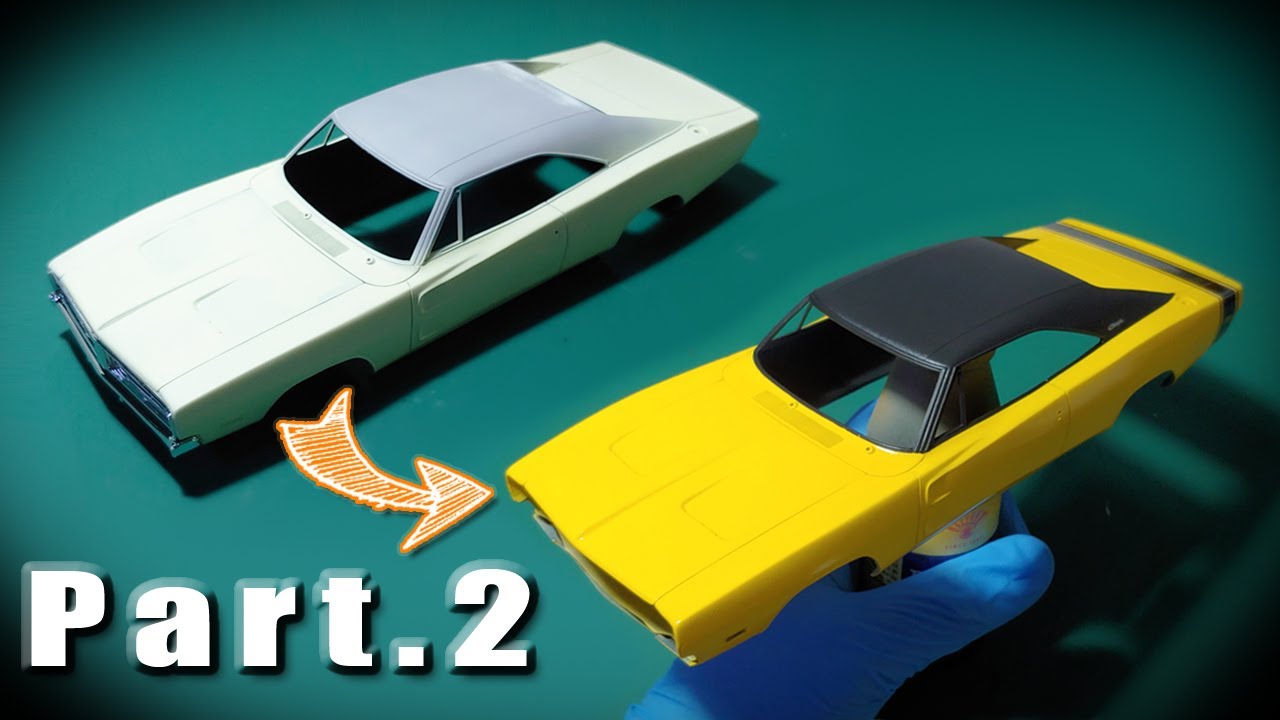Building 1969 Dodge Charger R/T Part 2 Revell 1/25 Scale Model