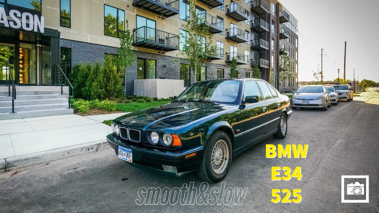BMW e34 525 Walk around and drive
