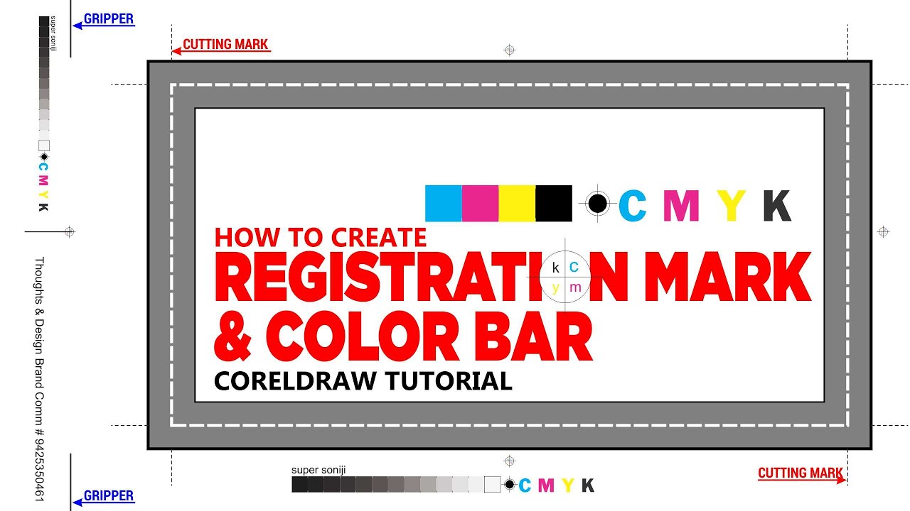 How to create registration marks in coreldraw for offset printing