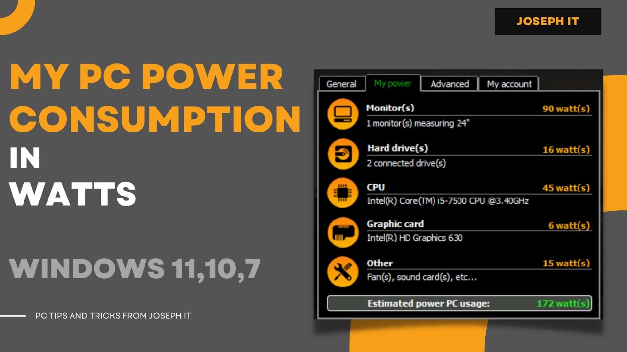 How to Know My Pc Power Consumption in Watts   Computer Power Consuming