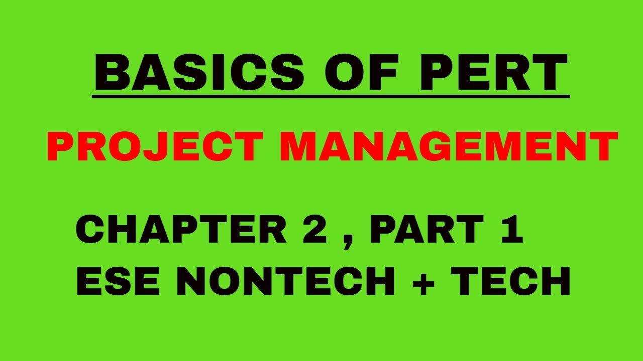 LEC-12| Basic Concepts Of PERT | PROJECT MANAGEMET| ESE NONTECHICAL | GATE
