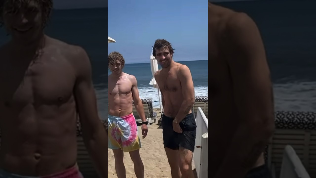 The Driver Era at the Beach | Ross and Rocky Lynch shirtless