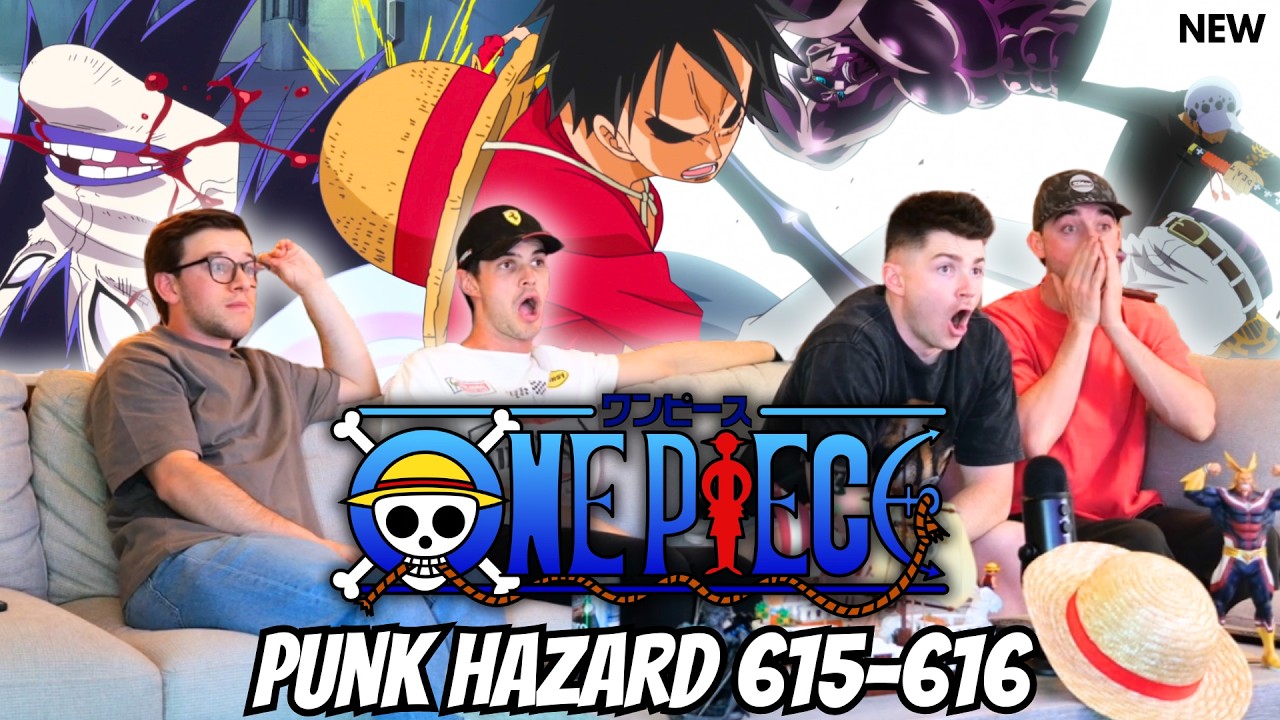 LUFFY AND LAW GO CRAZY...One Piece Punk Hazard Episodes 615-616 | Reaction/Review
