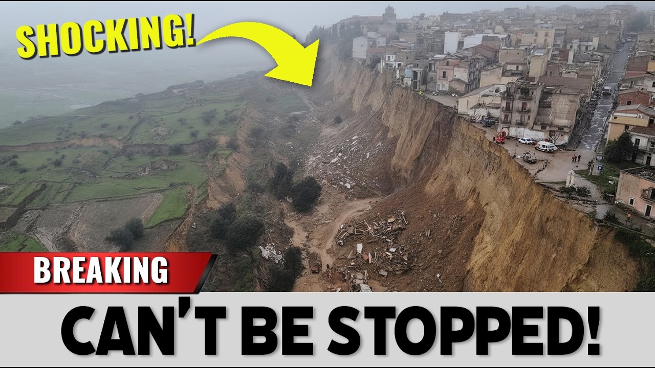 Sicily Landslide WORSE—Engineers Admit It CAN'T BE STOPPED As Ground Collapses Inward