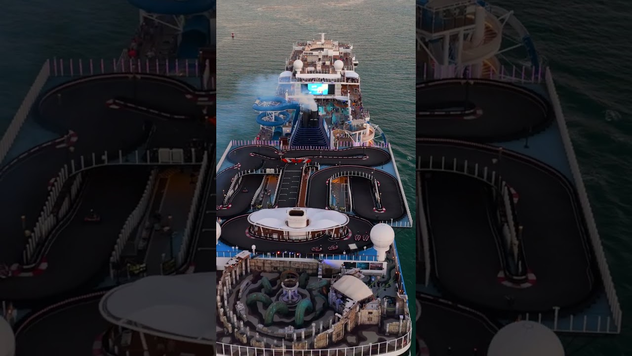 Go Karts on NCL 🤯 #cruise #miami