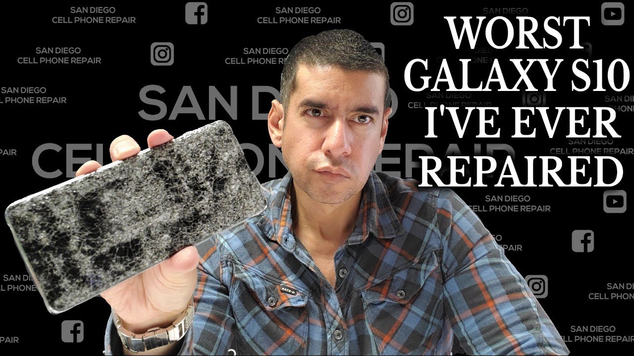 Замена экрана Samsung Galaxy S10 | Худший экран в жизни! | Полное восстановление телефона
