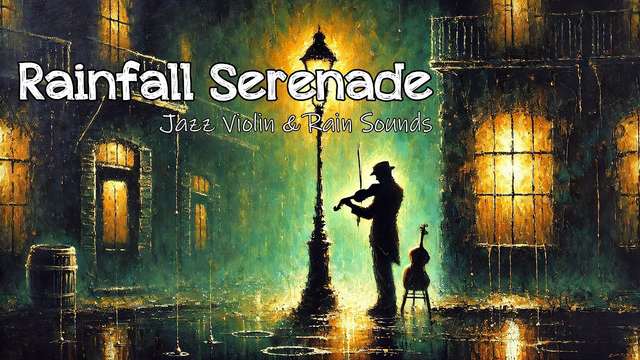 Rainfall Serenade: Jazz Violin & Rain Sounds