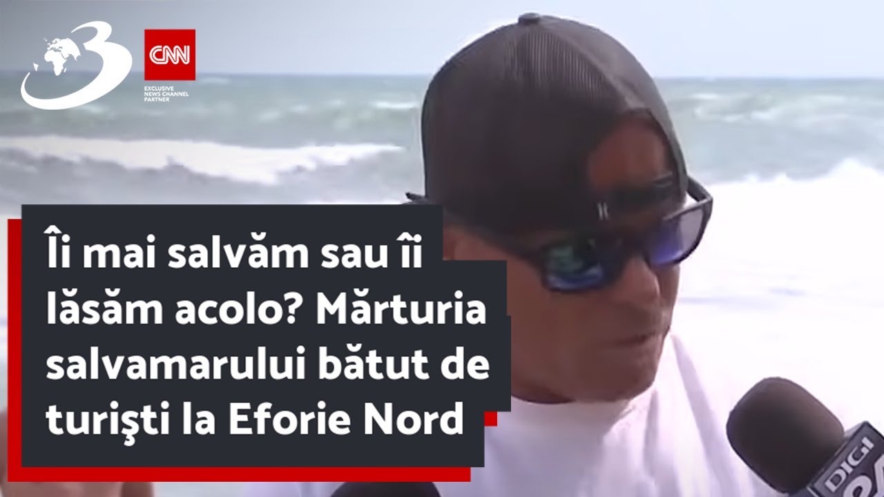Îi mai salvăm sau îi lăsăm acolo? Mărturia salvamarului bătut de turişti la Eforie Nord