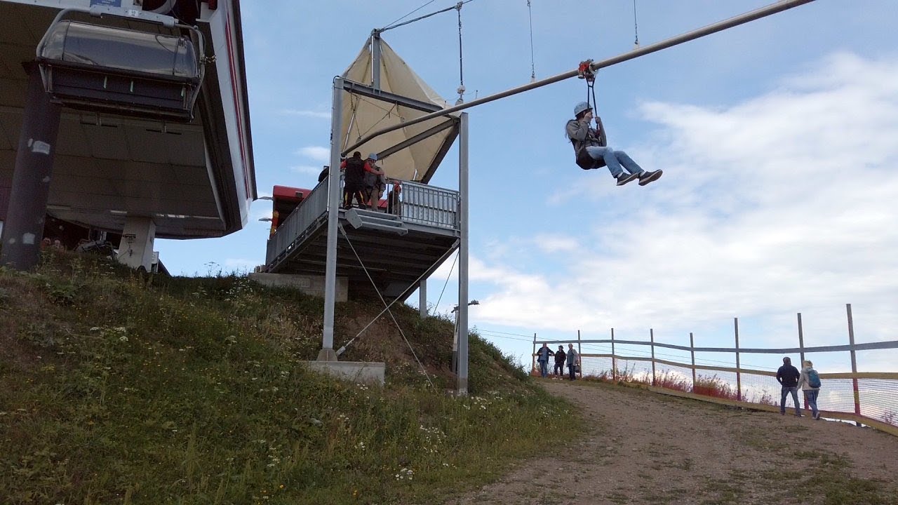 Unser schönes Erzgebirge Teil21, Flyline am Fichtelberg