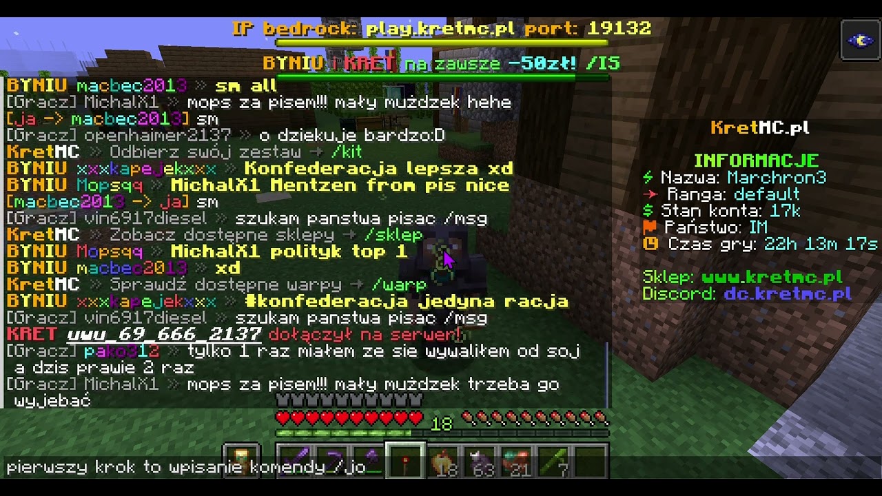 Tutorial Jak Zdobyć Elytre Na KretMC.pl (link dc i ip w opisie)
