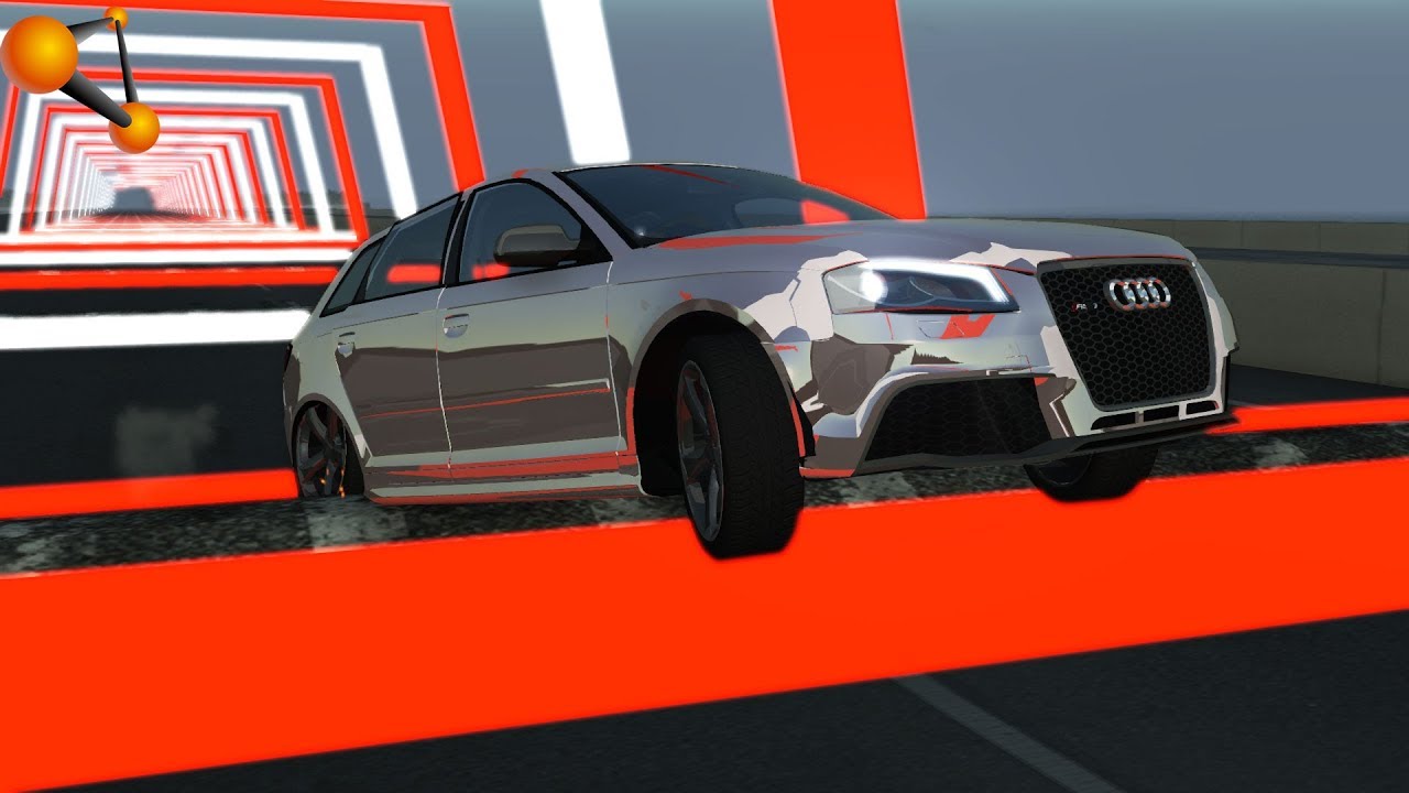 BeamNG.drive - Bouncing on a Speed Bump