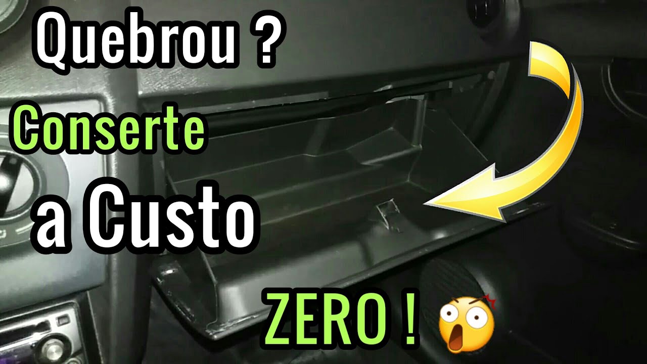 PORTA LUVAS do CELTA Conserte Você Mesmo (o Fecho)