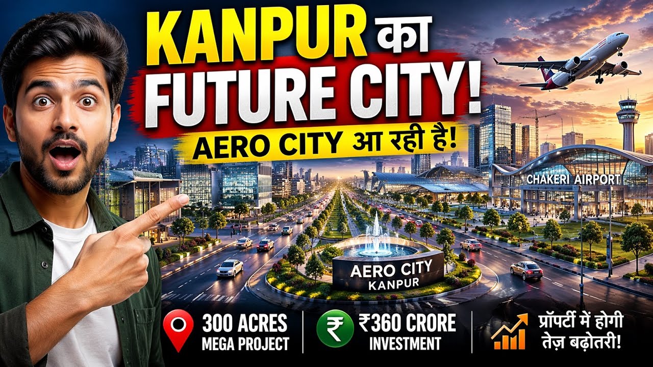 कानपुर में Aero City आ रही है! 🔥 प्रॉपर्टी का सबसे बड़ा मौका?