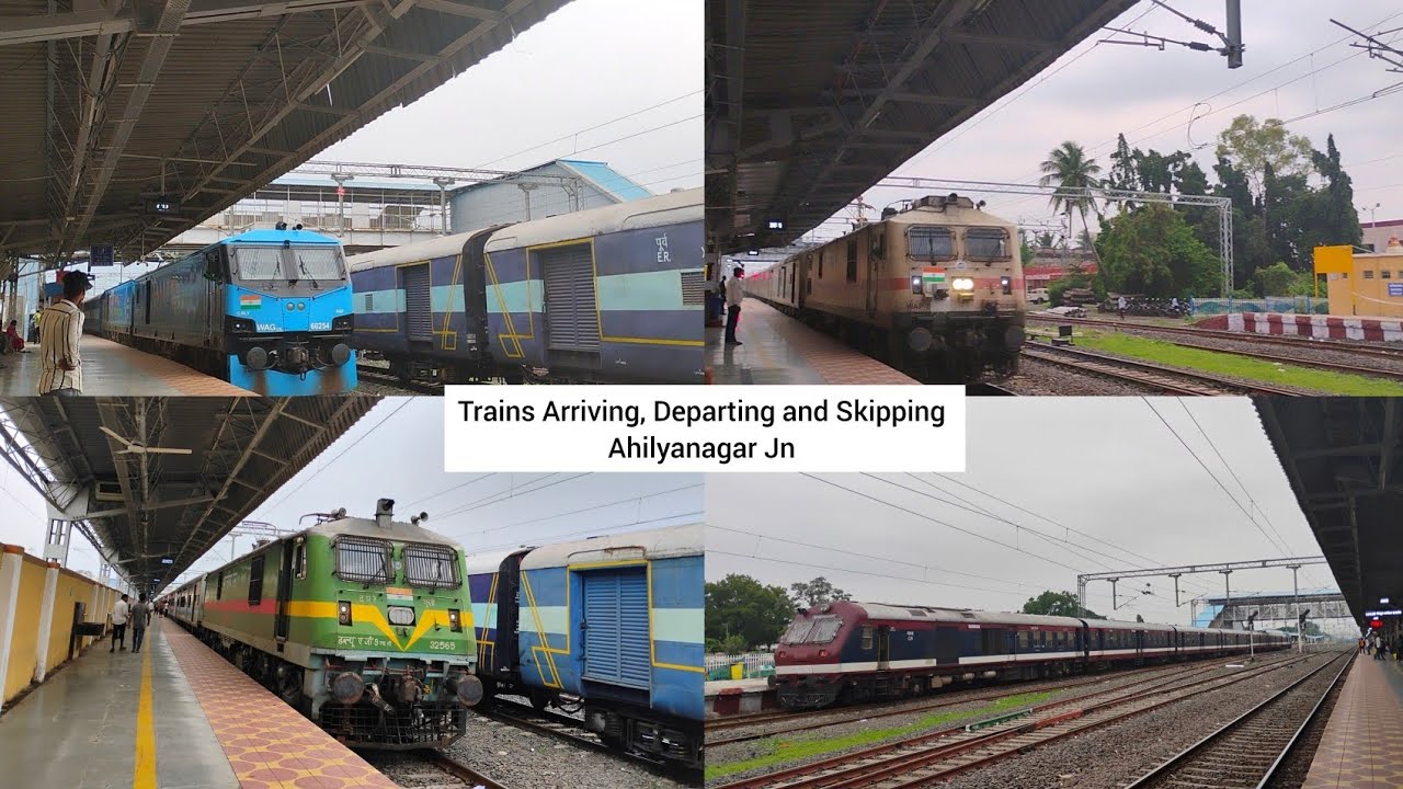 Trains Arriving, Departing And Skipping Ahilyanagar Junction 