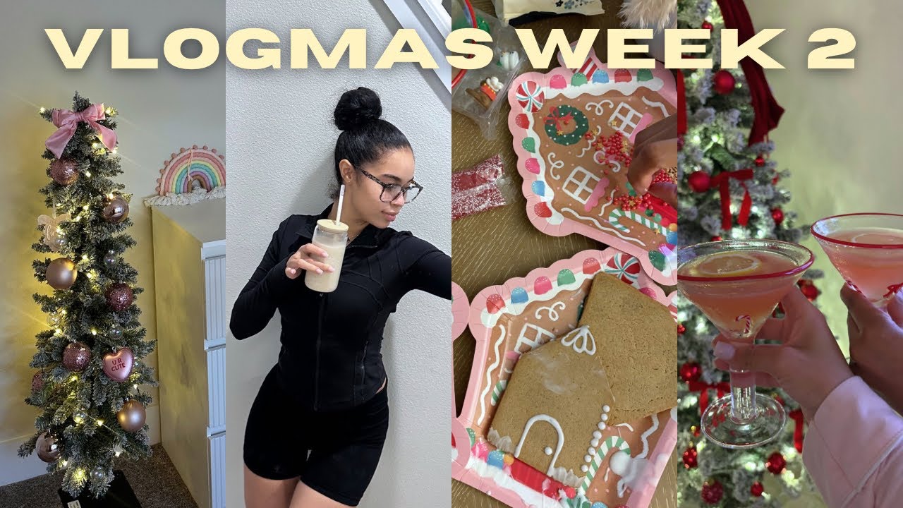 Christmas is cominggg! Decorating baby&rsquo;s nursery, girls night- gingerbread houses, cooking & more!