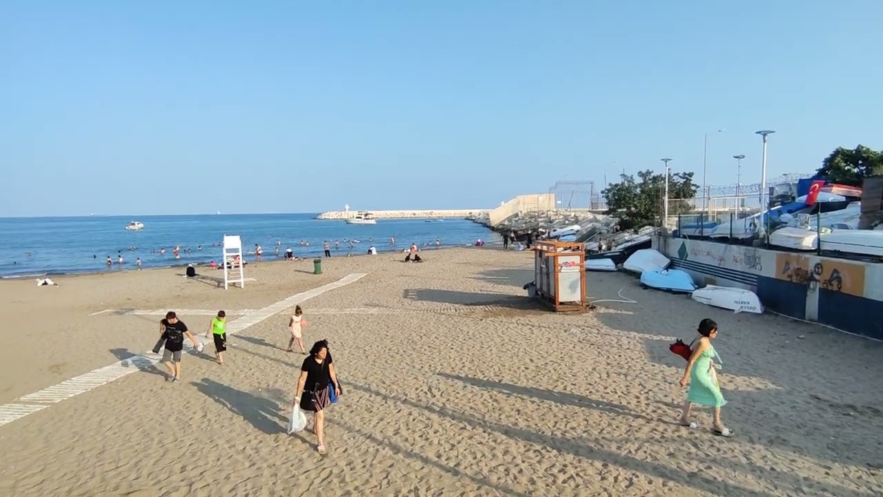 Mersin merkezde yeni bir Plaj oluştu...