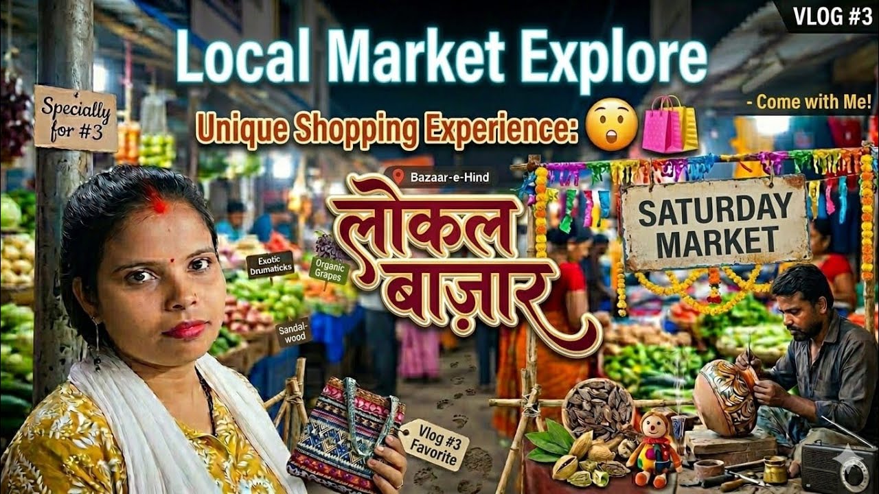 Hum Gaye Local Market 😍 | Saturday Bazaar Vlog | Middle Class Life