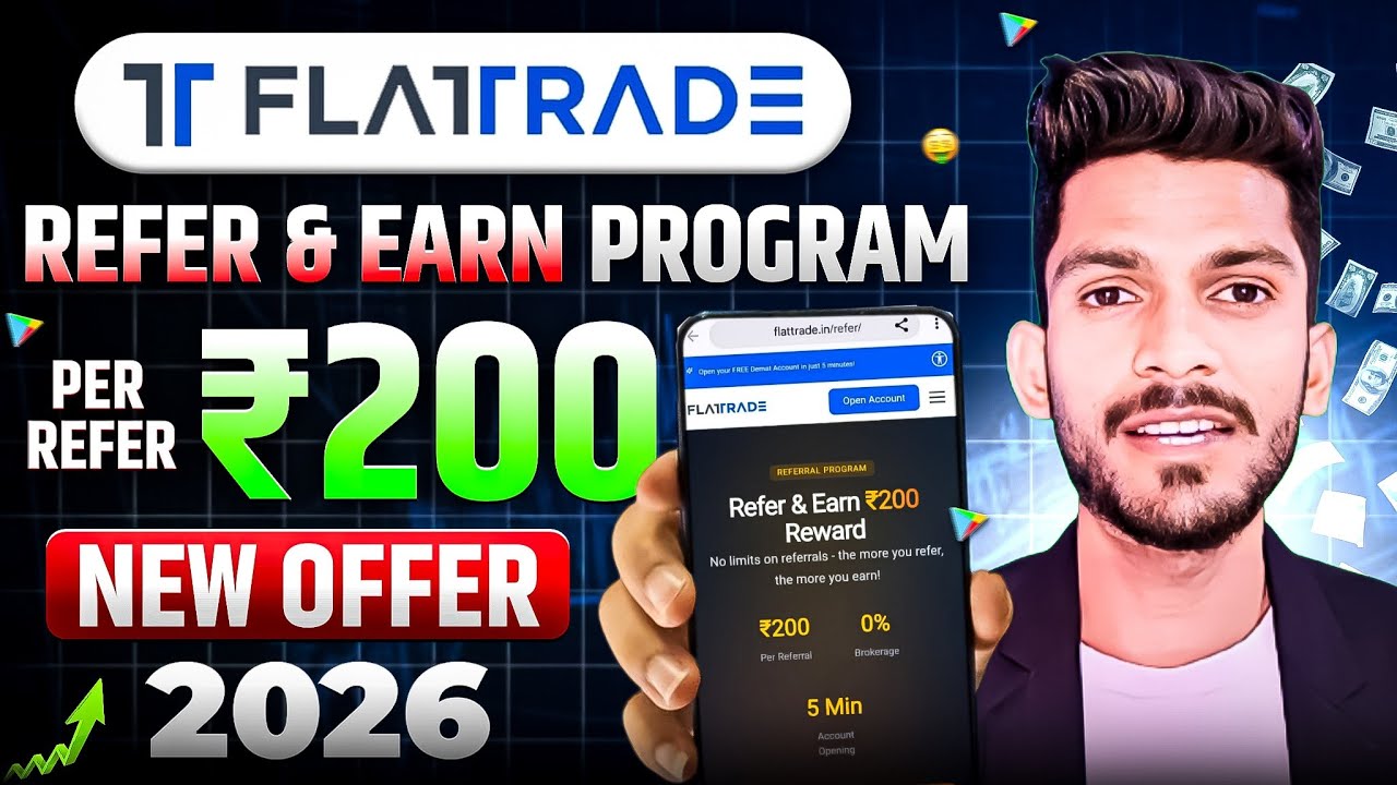 Flattrade Refer and Earn Program Explained | FlatTrade Demat Account Referral Program Review
