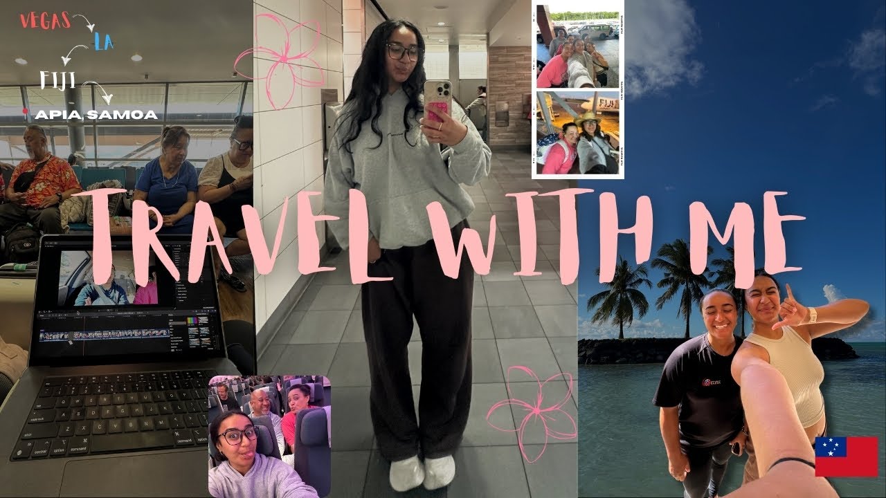 SAMOA SERIES🇼🇸🌴🤎✨: travel day | family surprises, lots of walking & sheraton hotel