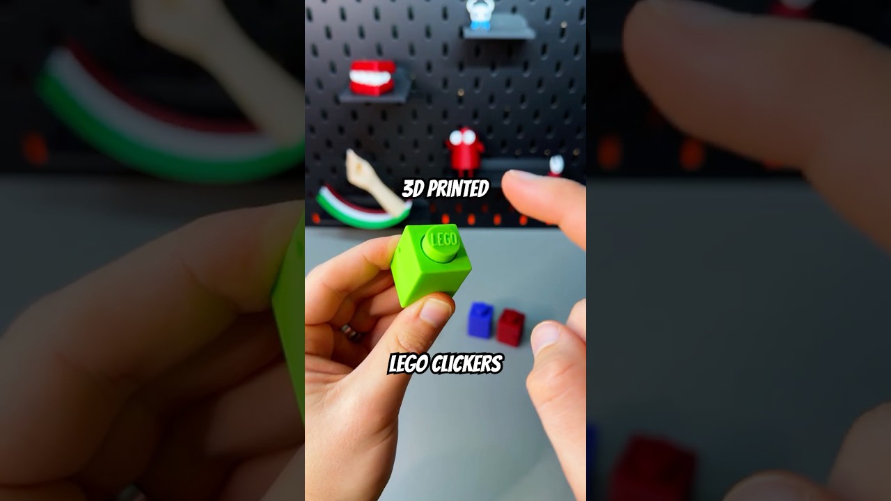 3D Printed LEGO Brick Clicker Fidget - Simple, Clicky & Cute #3dprinting
