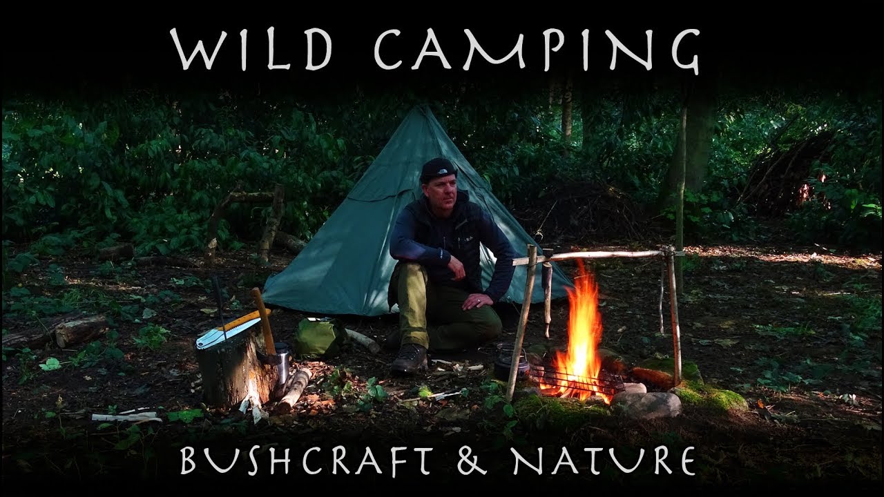 Late Summer Wild Woodland Camp in the Lavvu tent.