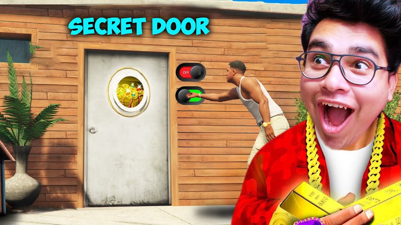 GTA V : Franklin Opened THE SECRET DOOR of HIS  House || Professor Of Pc Gaming