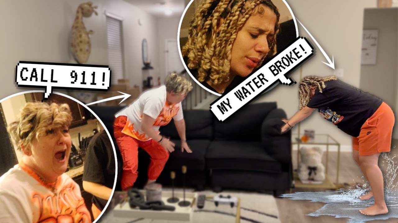 My Sister's Water Broke Prank!