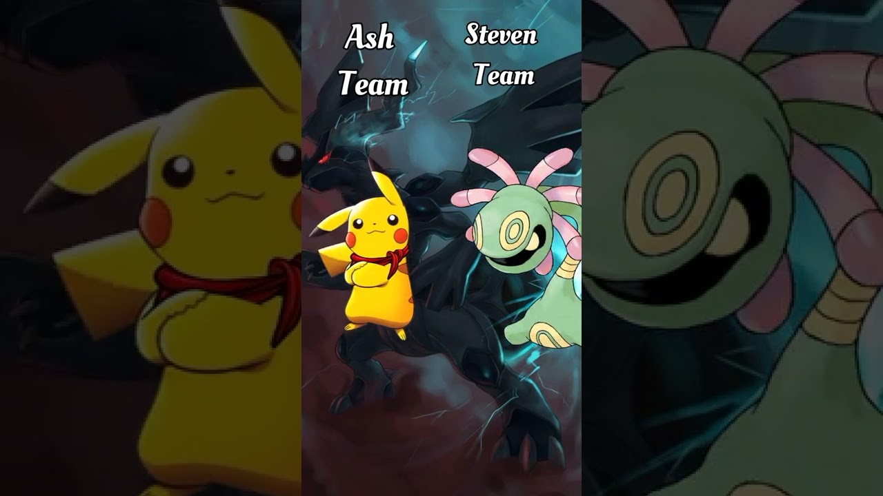 Ash vs Steven full battle. #pokemon #shorts #youtubeshorts #trending #viral #ashvssteven #shortvideo