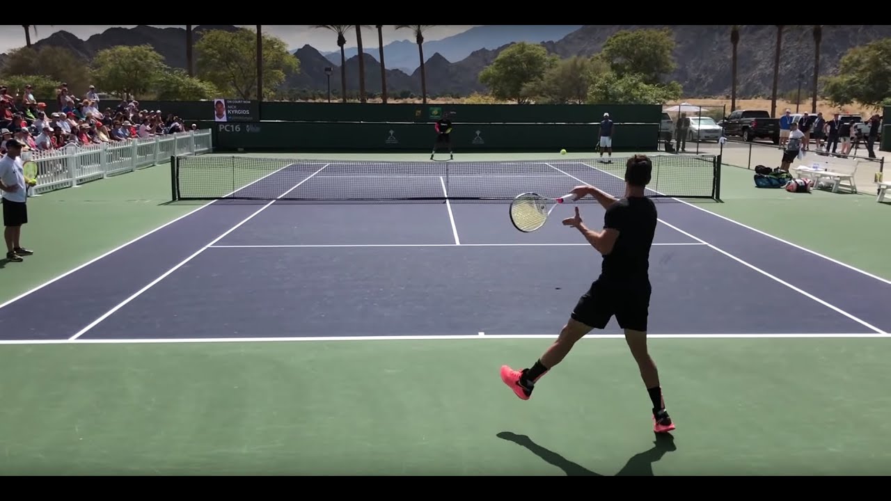 Thanasi Kokkinakis Banging Groundstrokes (w/ Nick Kyrgios) | IW Court Level Practice
