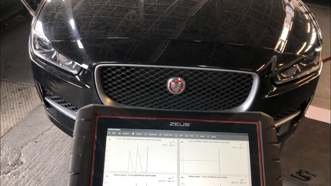 Jaguar XE ABS fault repair ABS Sensors C0031 C0034