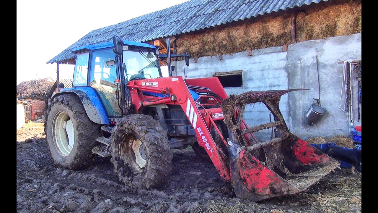 Farming day- Tractor New Holland TS 110 at work