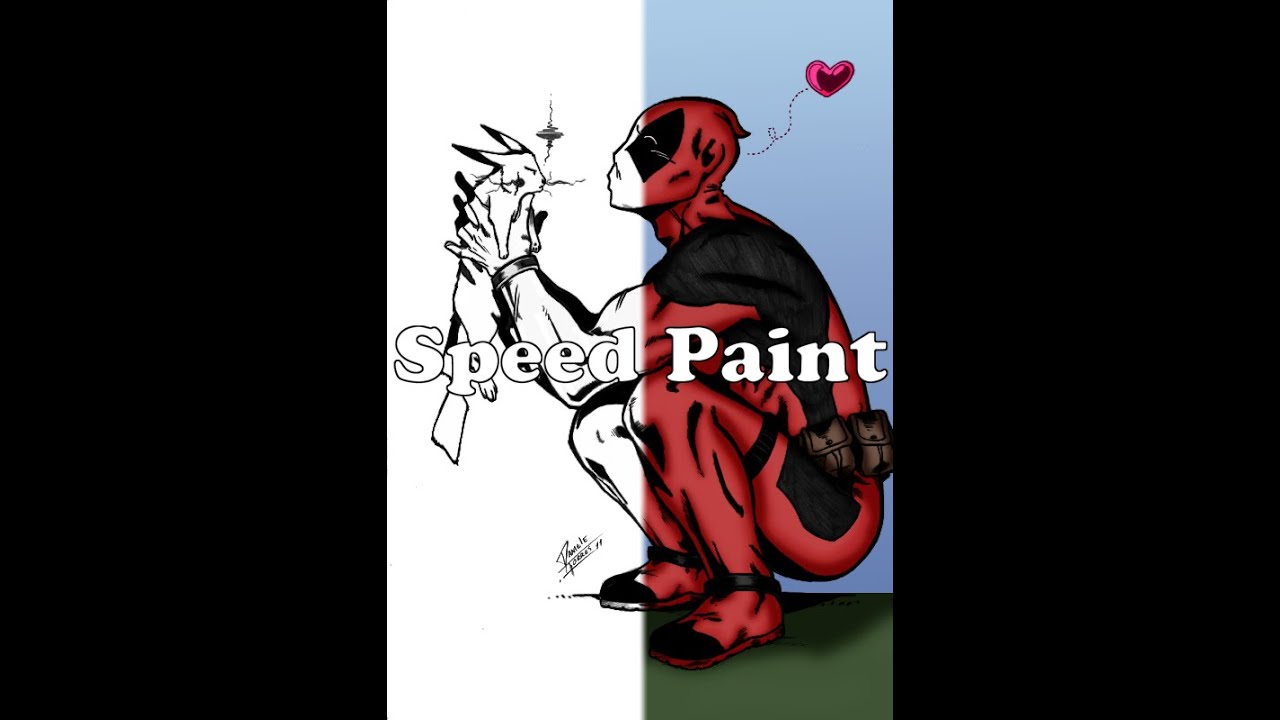 Deadpool and Pikachu Speed Paint