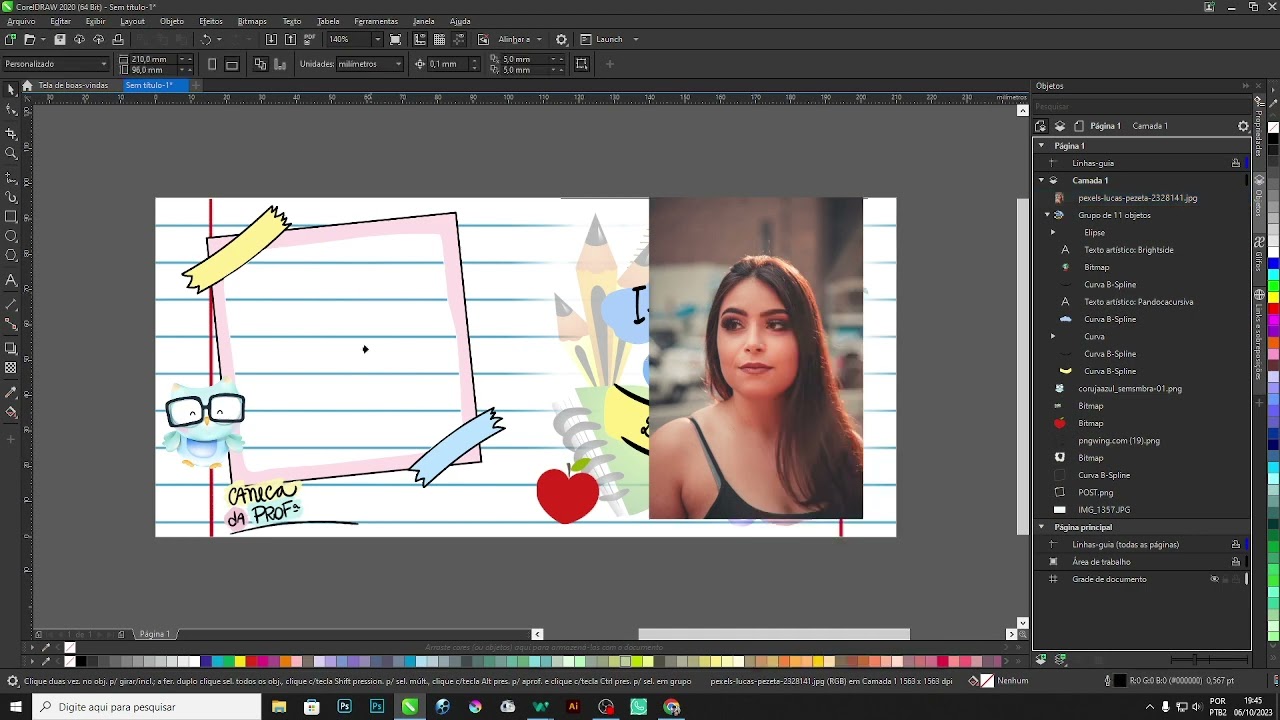 Como Colocar Foto dentro da Moldura no CorelDraw