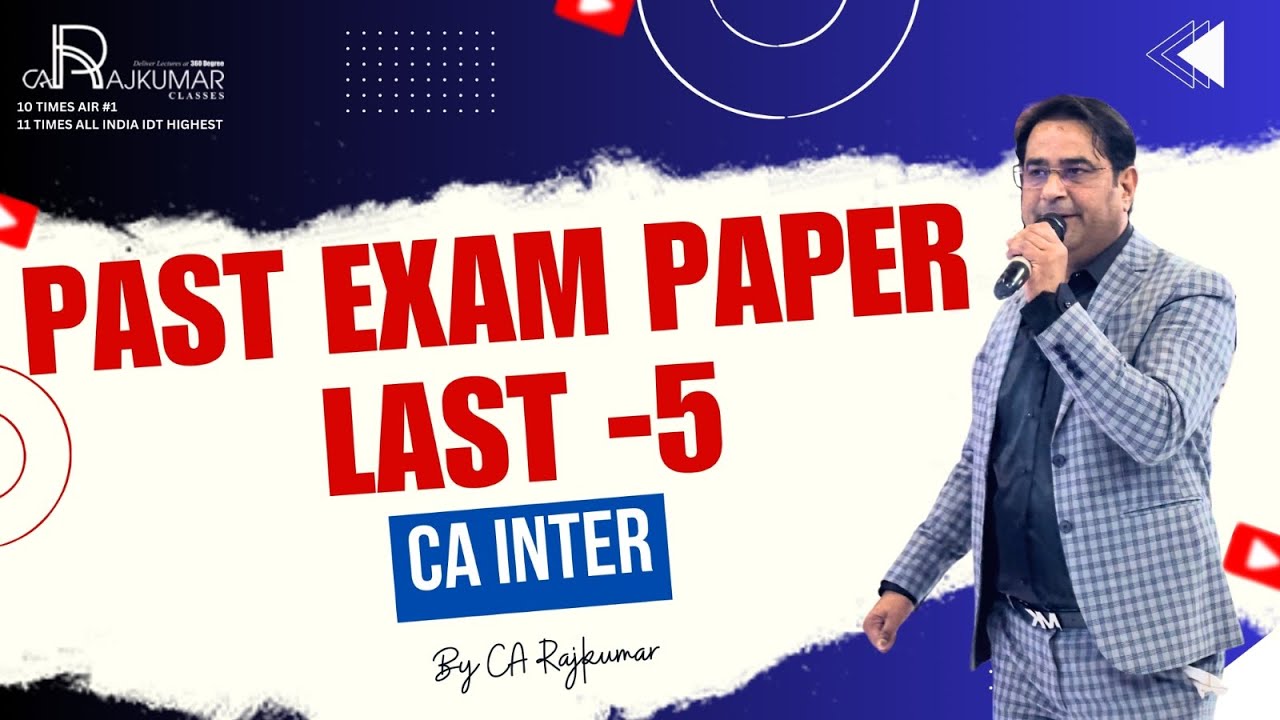 🚨 CA Inter Past Exam Paper Analysis Last 5 Attempts | Sept 25, May 25, Jan 25, Sept 24, May 24 | 🔥📘