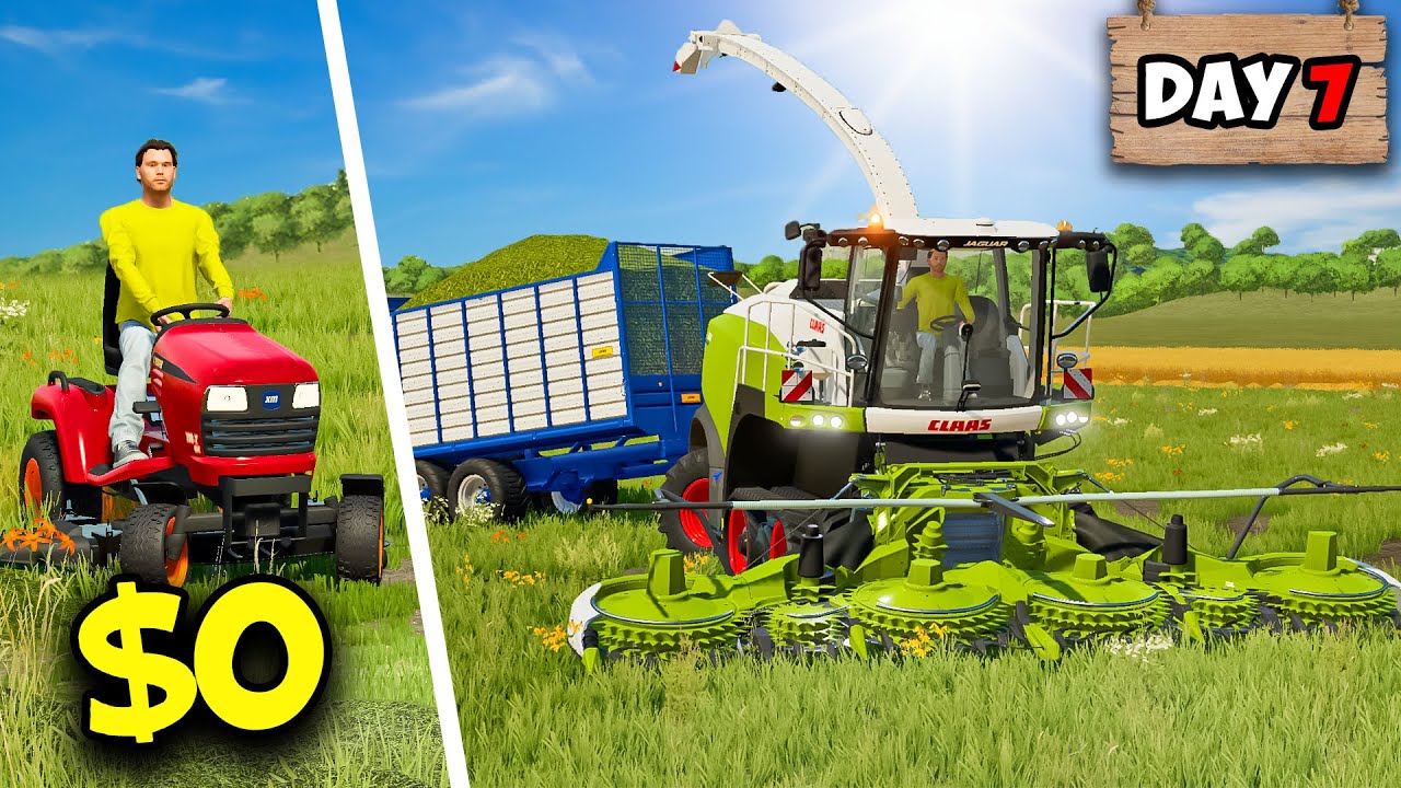 MEGA Challenge from $0 on FLAT MAP #7 | Farming Simulator 22