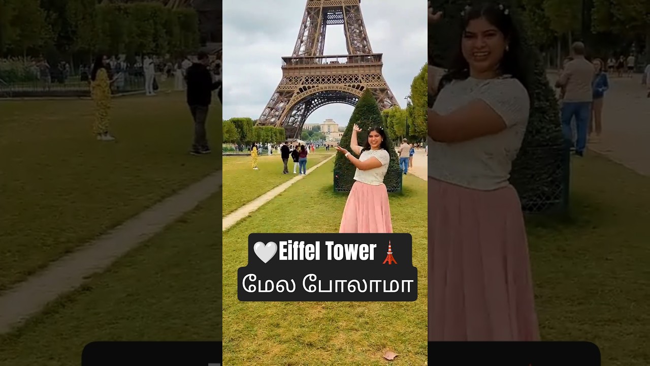 😱 Eiffel tower top view😮#shorts #travel #vlog #tamil #trending #viral #food #cooking