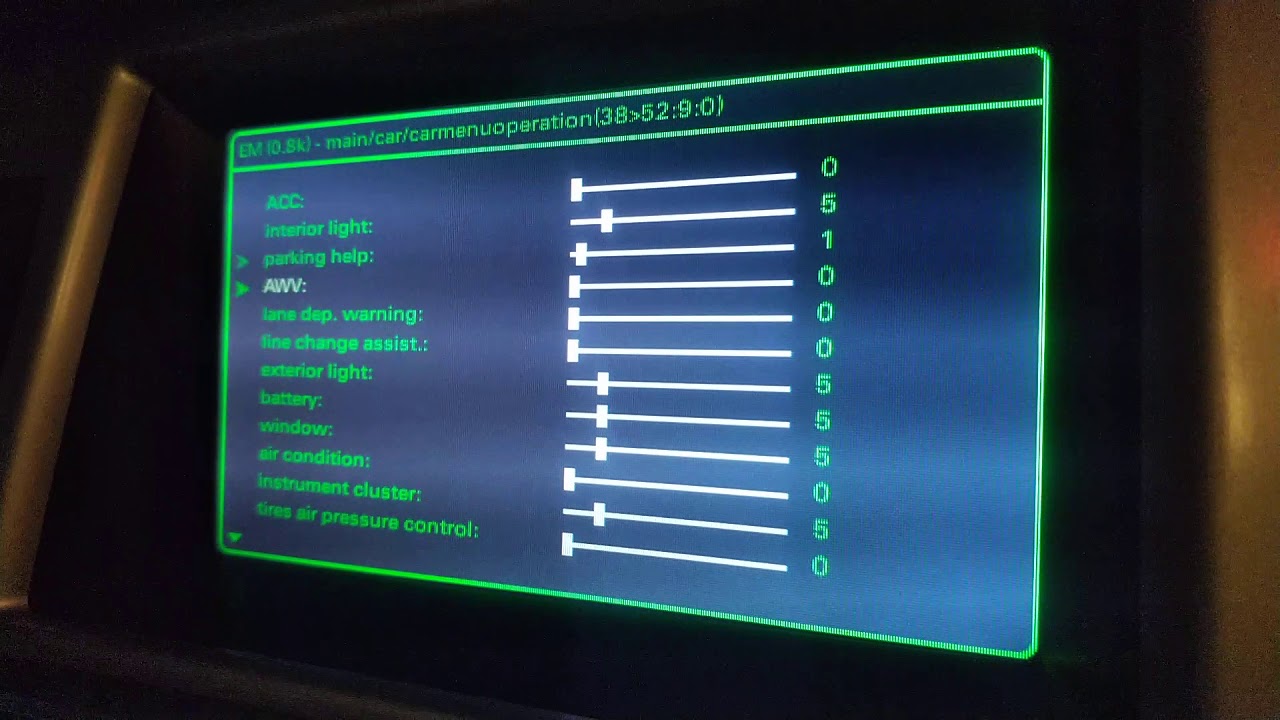 Audi MMI 3G Batterieladezustand Hidden Menu Freischalten!