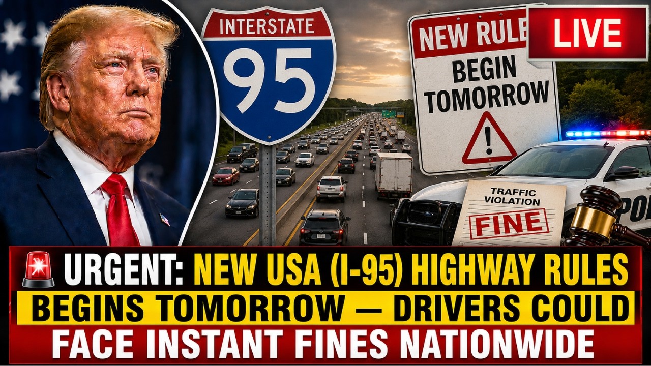 🚨URGENT: New USA (I-95) Highway Rules Begins TOMORROW &mdash; Drivers Could Face Instant Fines Nationwide