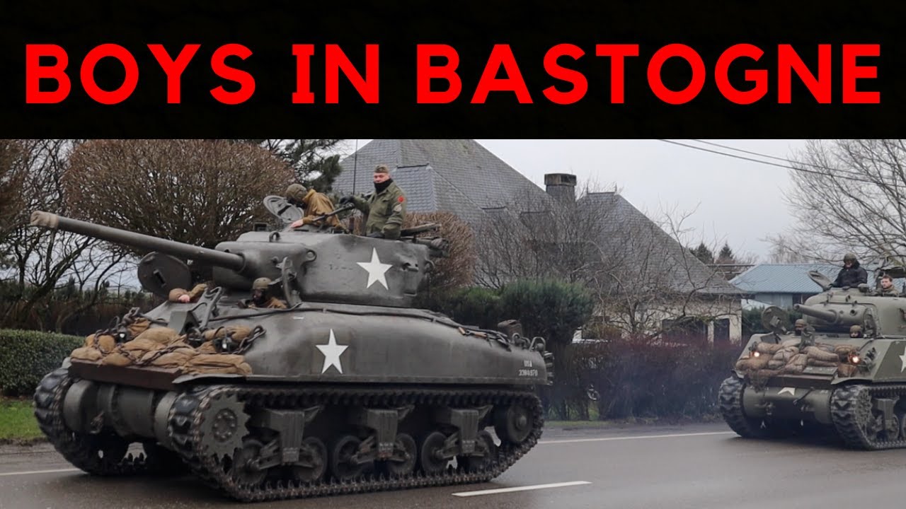 Boys In Bastogne (HUGE Convoy Of WW2 Vehicles